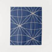 Blume und Kreise 2 (Version 2) Wandteppich (Vorderseite)