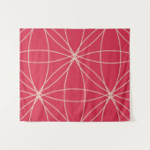 Blume und Kreise 2 (Version 2) Wandteppich (Vorderseite (Horizontal))