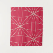 Blume und Kreise 2 (Version 2) Wandteppich (Vorderseite)