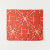 Blume und Kreise 2 (Version 2) Wandteppich (Vorderseite (Horizontal))