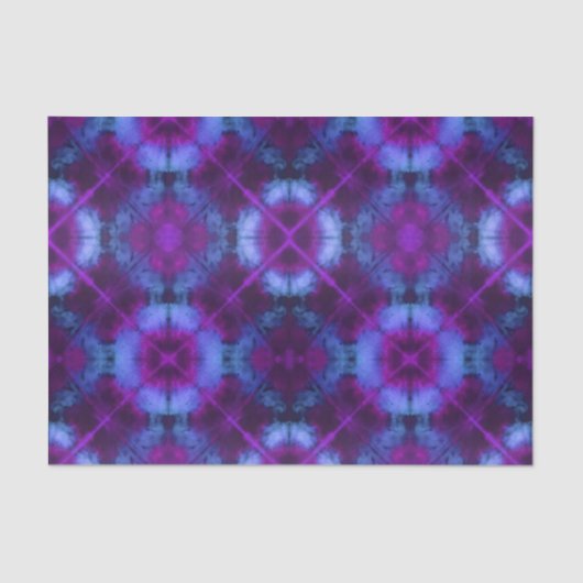 Blume und Kreise Gefärbte Krawatte Gewebepapier Bl Seidenpapier (Vorderseite)