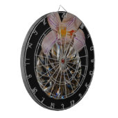 Blume und Kristalle Dartscheibe (Vorderseite Links)