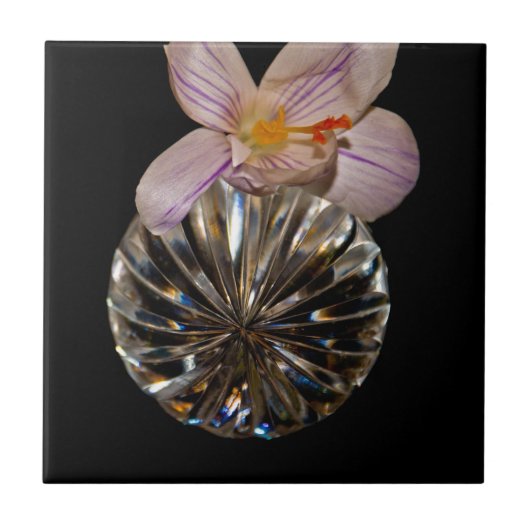 Blume und Kristalle Fliese (Vorderseite)