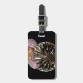Blume und Kristalle Gepäckanhänger (Vorderseite vertikal)