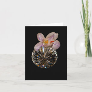 Blume und Kristallgrußkarten Karte