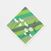 Blume und Ladybug Paper Napkins Serviette (Ecke)