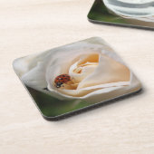Blume und Ladybug Untersetzer (Linke Seite)
