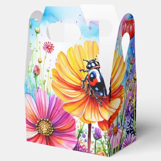 Blume und Ladybugs Geschenkschachtel (Geöffnet)