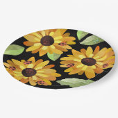 Blume und Ladybugs Paper Tellers Party Dekoration Pappteller (Schrägansicht)