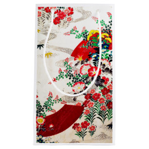 Blume und Laufendes Wasser, Japanisches Design Kleine Geschenktüte