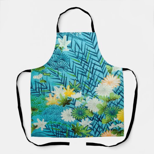 Blume und Leaf, japanisches Design Schürze (Vorderseite)