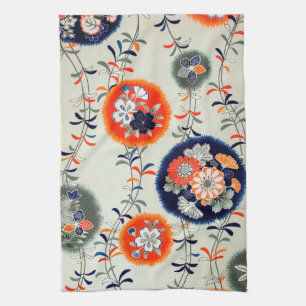 Blume und Leaf-Muster, japanisches Design Geschirrtuch