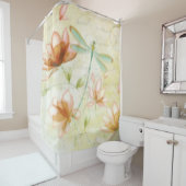 Blume und Libellen Duschvorhang (Beispiel)