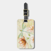 Blume und Libellen Gepäckanhänger (Vorderseite vertikal)