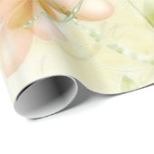 Blume und Libellen-Packpapier Geschenkpapier (Rolleneckpunkt)