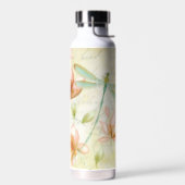 Blume und Libellen Trinkflasche (Links)