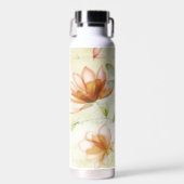 Blume und Libellen Trinkflasche (Vorne)