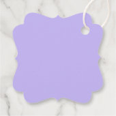 Blume und Lippenstift Geschenkanhänger (Rückseite)