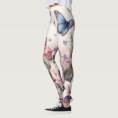 Blume und Meer und Muscheln am Strand Leggings (Links)
