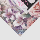 Blume und Meer und Muscheln am Strand Seidenpapier (Ausschnitt)