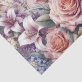 Blume und Meer und Muscheln am Strand Seidenpapier (Ausschnitt)