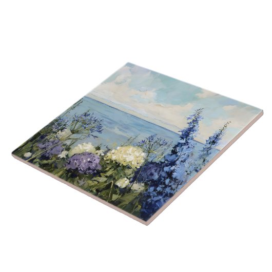 Blume und Meeresmalerei Fliese (Seite)