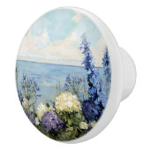 Blume und Meeresmalerei Keramikknauf (Rechts)