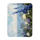 Blume und Meeresmalerei Magnet (Vertikal)