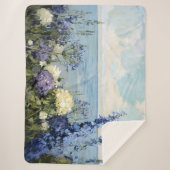 Blume und Meeresmalerei Sherpadecke (Vorderseite)