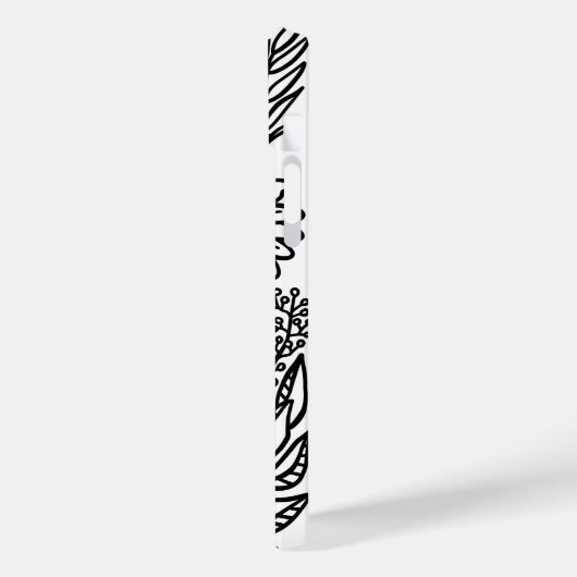 Blume und mehr im Fall Black Case Mate iPhone (Rückseite / Links)