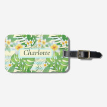 Blume und Monstera-Blätter Personalisiert