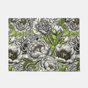 Blume und Motten Fußmatte