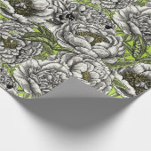 Blume und Motten Geschenkpapier (Ecke)