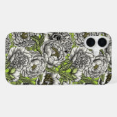 Blume und Motten iPhone Hülle (Rückseite (Horizontal))