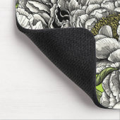 Blume und Motten Mousepad (Ecke)