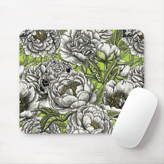 Blume und Motten Mousepad (Mit Mouse)