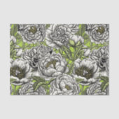 Blume und Motten Seidenpapier (Vorderseite)