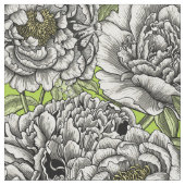 Blume und Motten Stoff (Nahaufnahme)