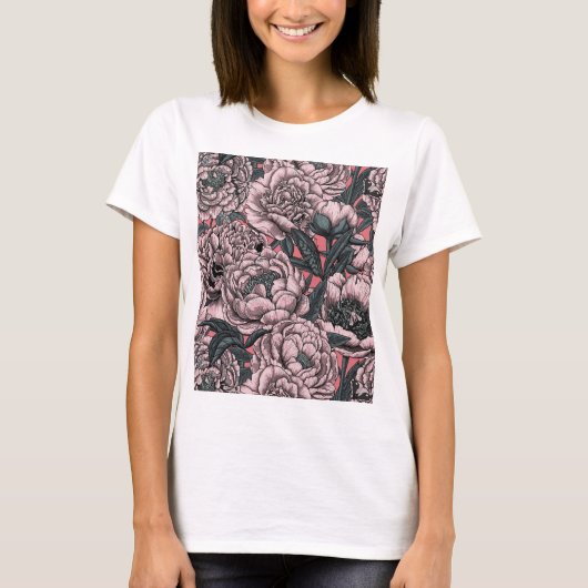 Blume und Motten T - Shirt (Vorderseite)
