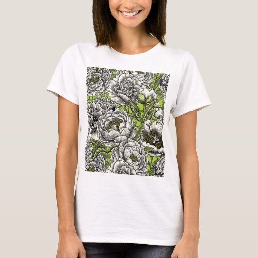 Blume und Motten T-Shirt (Vorderseite)