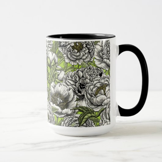 Blume und Motten Tasse (Rechts)