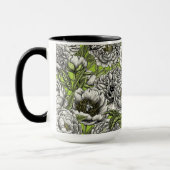 Blume und Motten Tasse (Links)