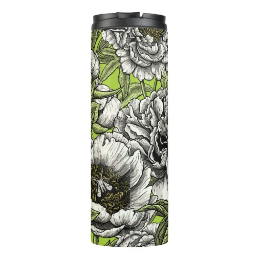 Blume und Motten Thermosbecher (Rückseite)