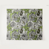 Blume und Motten Wandteppich (Vorderseite (Horizontal))