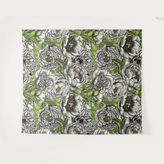 Blume und Motten Wandteppich (Vorderseite (Horizontal))