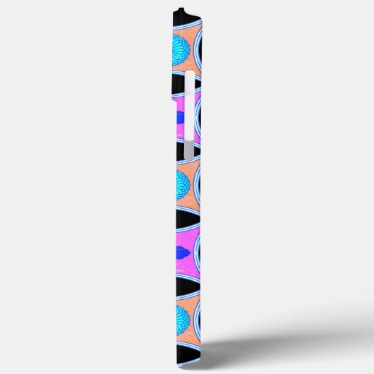 Blume und Muster Case-Mate iPhone Hülle (Rückseite / Links)