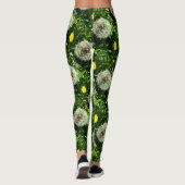 Blume und Muster des Samenkopfes Leggings (Rückseite)