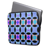 Blume und Muster Laptopschutzhülle (Vorderseite Links)