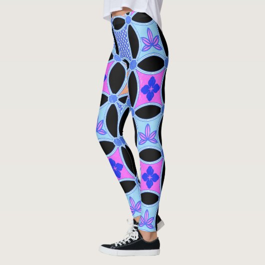 Blume und Muster Leggings (Links)
