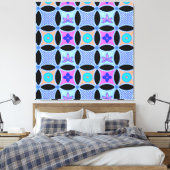 Blume und Muster Leinwanddruck (Insitu (Schlafzimmer))